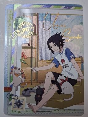 Naruto Kayou English Edition Sasuke Uchiha PU-005L4 Rare Full Art